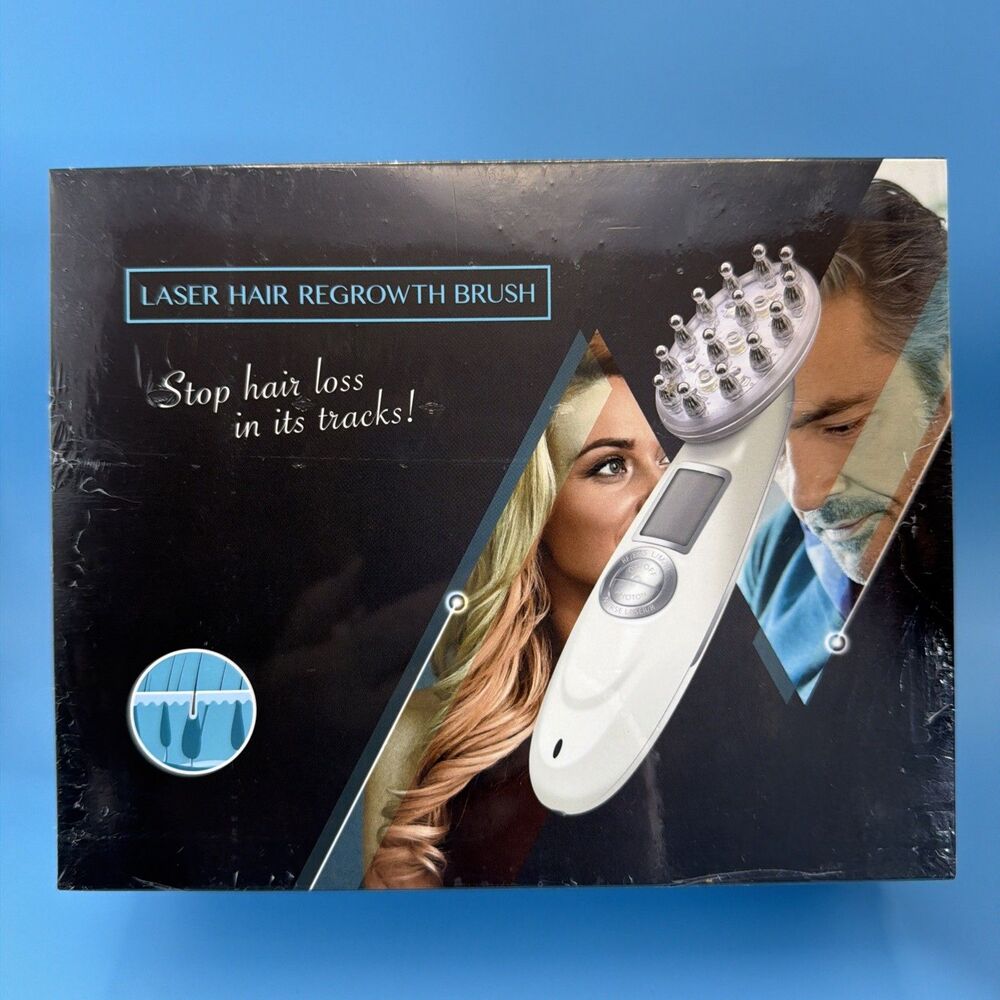 Laser Hair Regrowth Comb Brush Massager Stop Hair Loss Therapy Device SEALED
